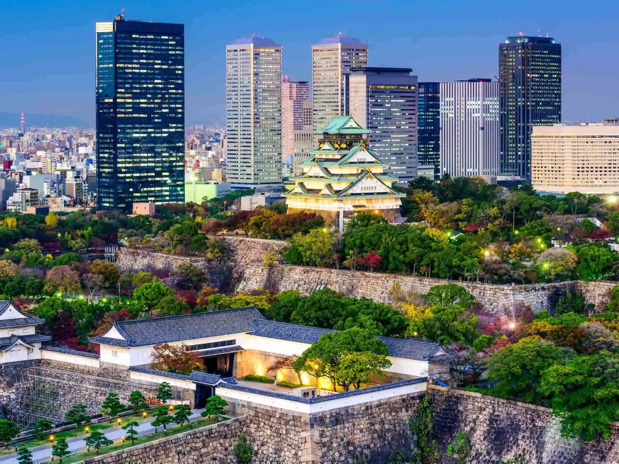 Osaka Castle Park SelfGuided GPS Audio Walking Tour Japan  Japanese History Shrines image